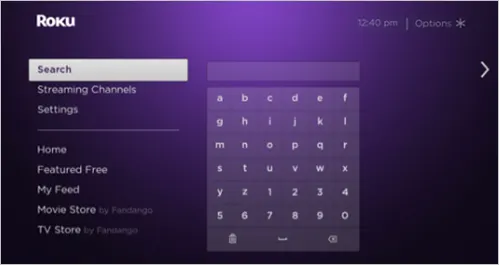 Search the channels to add  Images from the Roku platform