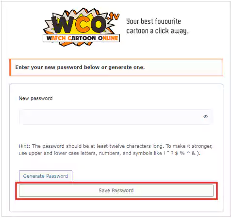 Save Password option