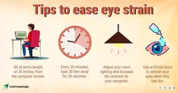 Tips to prevent eye strain