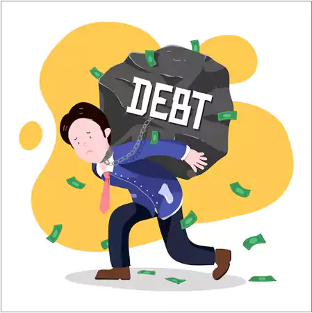 Relieve debt before leaving charge of the business