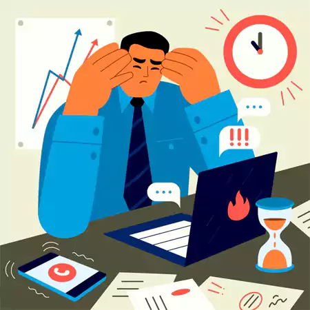 Stressed employees tend to be less productive and make mistakes often