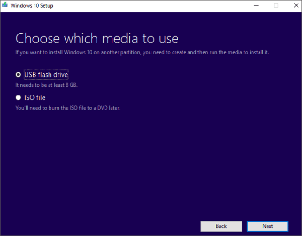 Windows Media Creation Tool