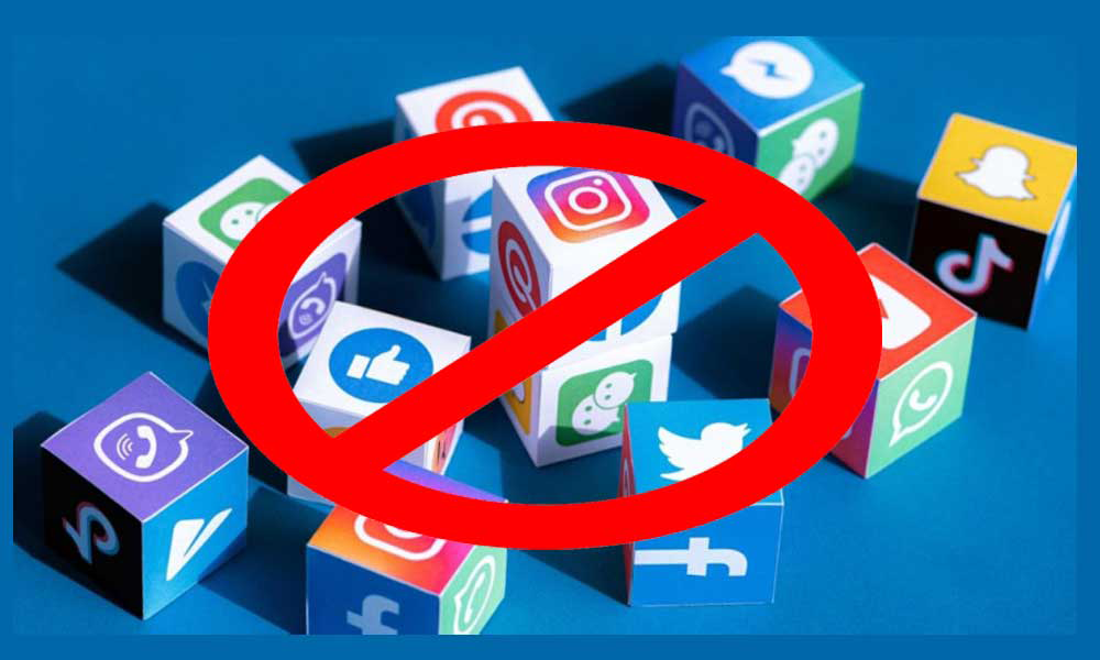 social media banned