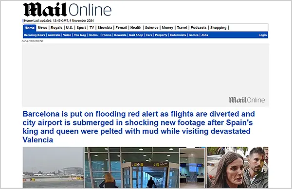 Daily Mail’s Homepage