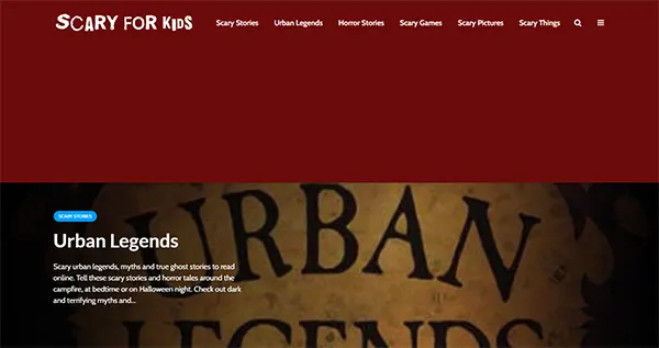 Scary for Kids’s Homepage